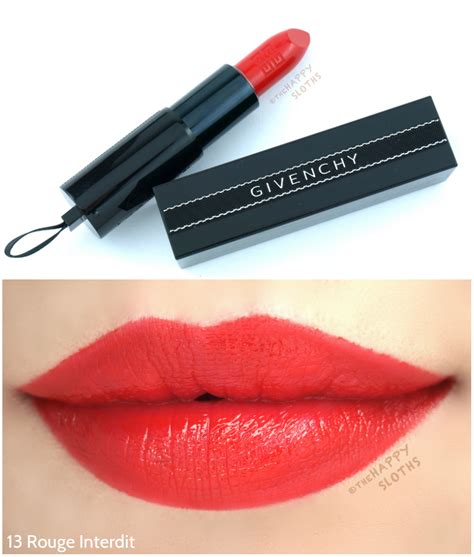 givenchy lipstick swtches|givenchy lipstick review.